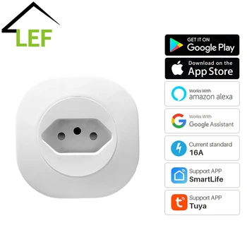 Brazil Mini Wifi Smart Plug CH Smart 16A Socket Switch Tuya APP Voice Control Enchufe Inteligente Wifi BR Plug
Brazil Mini Wifi Smart Plug CH Smart 16A Socket Switch Tuya APP Voice Control Enchufe Inteligente Wifi BR Plug