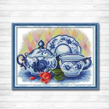 The celadon teapot porcelain crafts Paintings Pattern Print on canvas DMC 14CT 11CT Cross Stitch Needlework Kits Embroidery Sets
The celadon teapot porcelain crafts Paintings Pattern Print on canvas DMC 14CT 11CT Cross Stitch Needlework Kits Embroidery Sets