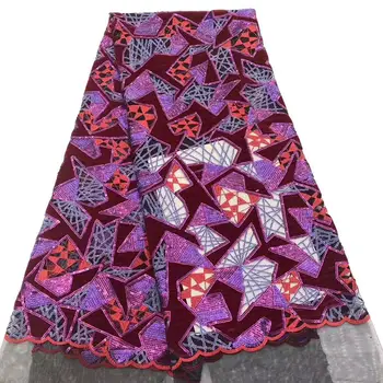 Velvet Lace Fabrics Nigerian Sequence Lace Fabrics African Tulle Lace Sequins Lace Fabric for Wedding Dress 
Velvet Lace Fabrics Nigerian Sequence Lace Fabrics African Tulle Lace Sequins Lace Fabric for Wedding Dress