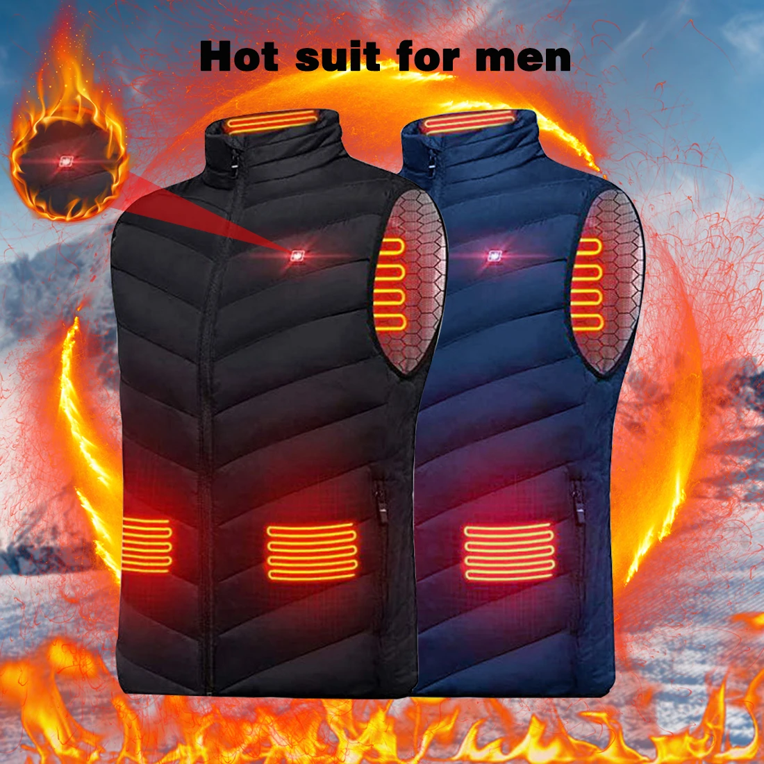 New 9 Places Heated Vest Men Women Usb Heated Jacket Heating Vest Thermal Clothing Hunting Vest Winter Heating Jacket BlackS-6XL
New 9 Places Heated Vest Men Women Usb Heated Jacket Heating Vest Thermal Clothing Hunting Vest Winter Heating Jacket BlackS-6XL