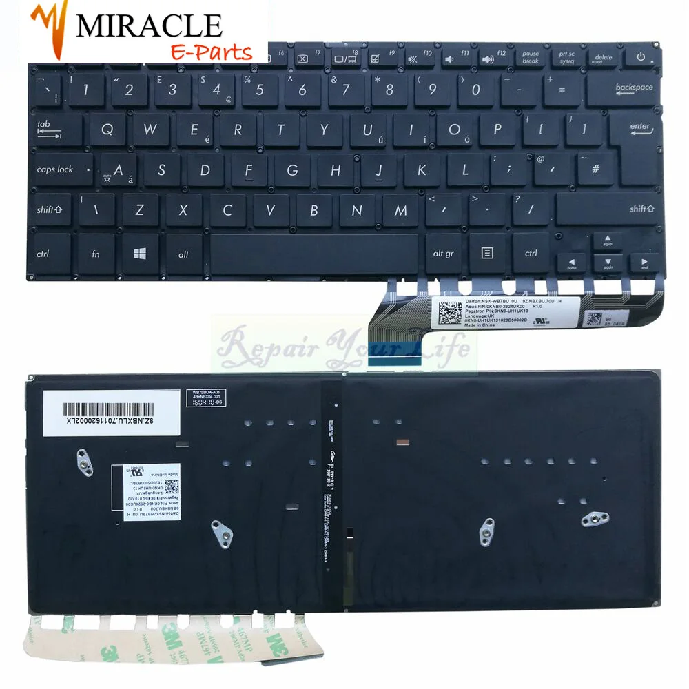 laptop keyboard for ASUS UX410 UX430 UX410UA UX410UQ U410UQ RX410 UX430U UX430UA UX430UQ UX305UAB UK English blue with backlit
laptop keyboard for ASUS UX410 UX430 UX410UA UX410UQ U410UQ RX410 UX430U UX430UA UX430UQ UX305UAB UK English blue with backlit