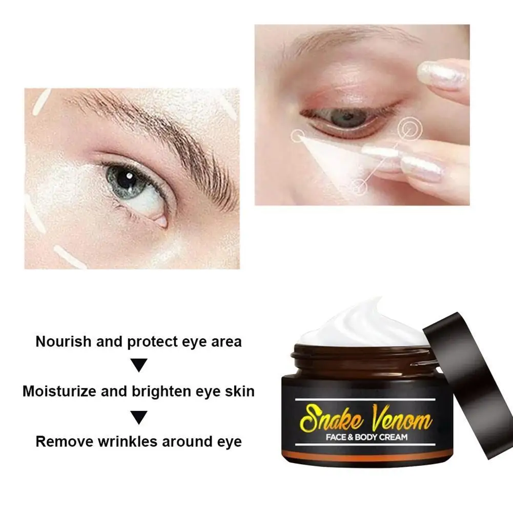 Snake Venom Peptide Eye Cream Dark Circles Oil Particles Care Granule Fine Mask Fat Essential Anti-aging Eye Lines Dilute W7C3
Snake Venom Peptide Eye Cream Dark Circles Oil Particles Care Granule Fine Mask Fat Essential Anti-aging Eye Lines Dilute W7C3