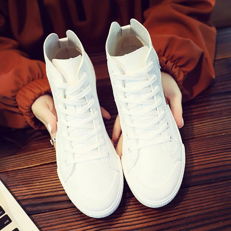 TUCS High Top Leather Casual Sneakers