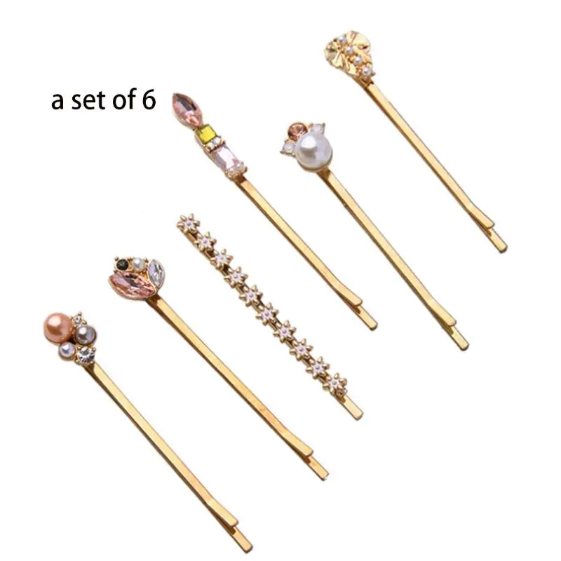 6Pcs/Set Minimalist Jewelry Women Hair Clip Colored Imitation Pearl Rhinestone Flower Hairpin Sweet DIY Styling Hair Accessories
6Pcs/Set Minimalist Jewelry Women Hair Clip Colored Imitation Pearl Rhinestone Flower Hairpin Sweet DIY Styling Hair Accessories
