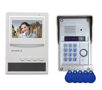 ZHUDELE RFID Panel Outdoor Camera 4.3 Inch Video Door Phone Intercom System Doorbell In Stock 1Camera+1Monitor ID Card &Password
ZHUDELE RFID Panel Outdoor Camera 4.3 Inch Video Door Phone Intercom System Doorbell In Stock 1Camera+1Monitor ID Card &Password