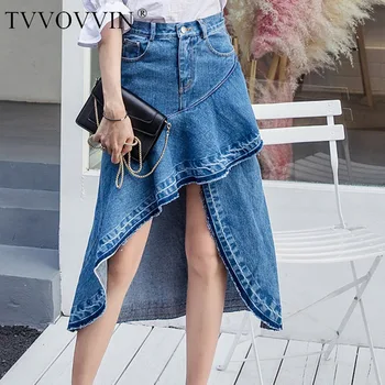 TVVOVVIN Solid Color Swallowtail Irregular Ruffled Woman Denim Skirt Simple Casual Personality Fashion 2020 Autumn New C826
TVVOVVIN Solid Color Swallowtail Irregular Ruffled Woman Denim Skirt Simple Casual Personality Fashion 2020 Autumn New C826