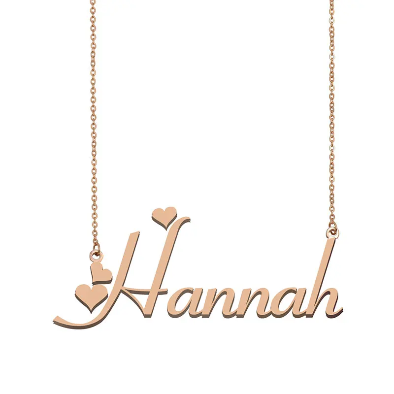 Hannah Name Necklace Personalised Stainless Steel for Women Nameplate Alphabet Letter Pendant Girls Mom Jewelry Gift
Hannah Name Necklace Personalised Stainless Steel for Women Nameplate Alphabet Letter Pendant Girls Mom Jewelry Gift