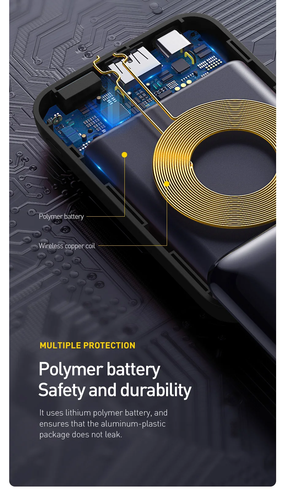 Wireless Power Bank Charger for Iphone/ Samsung 15 H3f684ad6cca94faa8aba24f641a5ce9d3