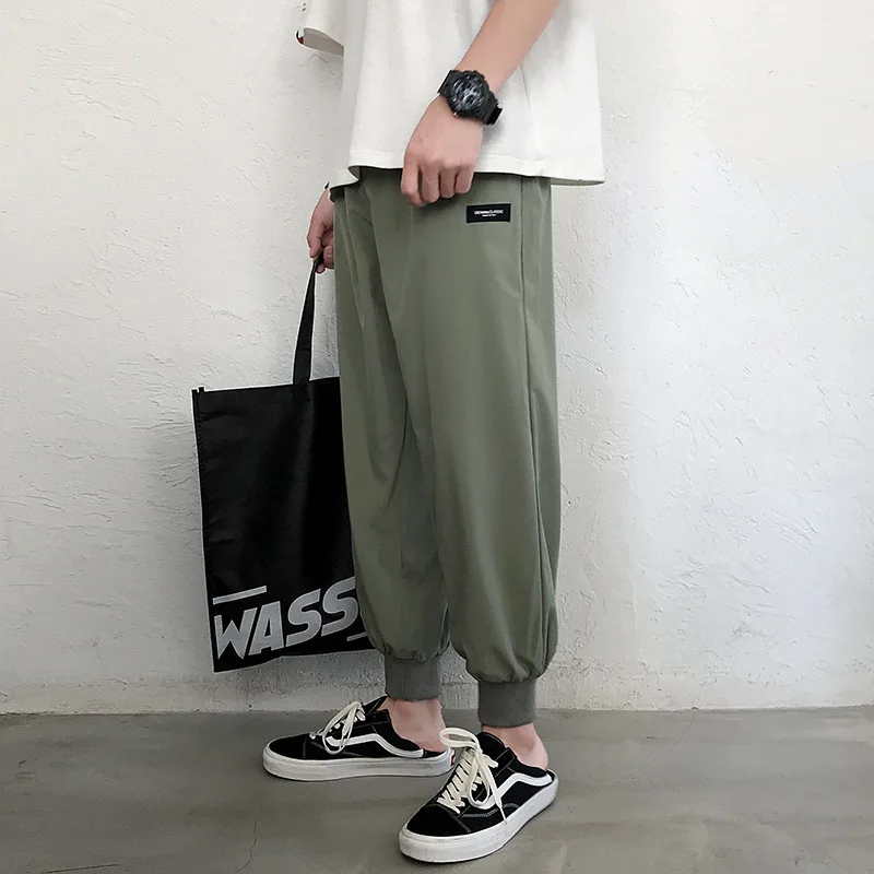 Hong Kong Style Men Popular Brand Casual Pants Loose Versatile Harem Pants Large Size Thin Beam Leg Capri Pants
Hong Kong Style Men Popular Brand Casual Pants Loose Versatile Harem Pants Large Size Thin Beam Leg Capri Pants