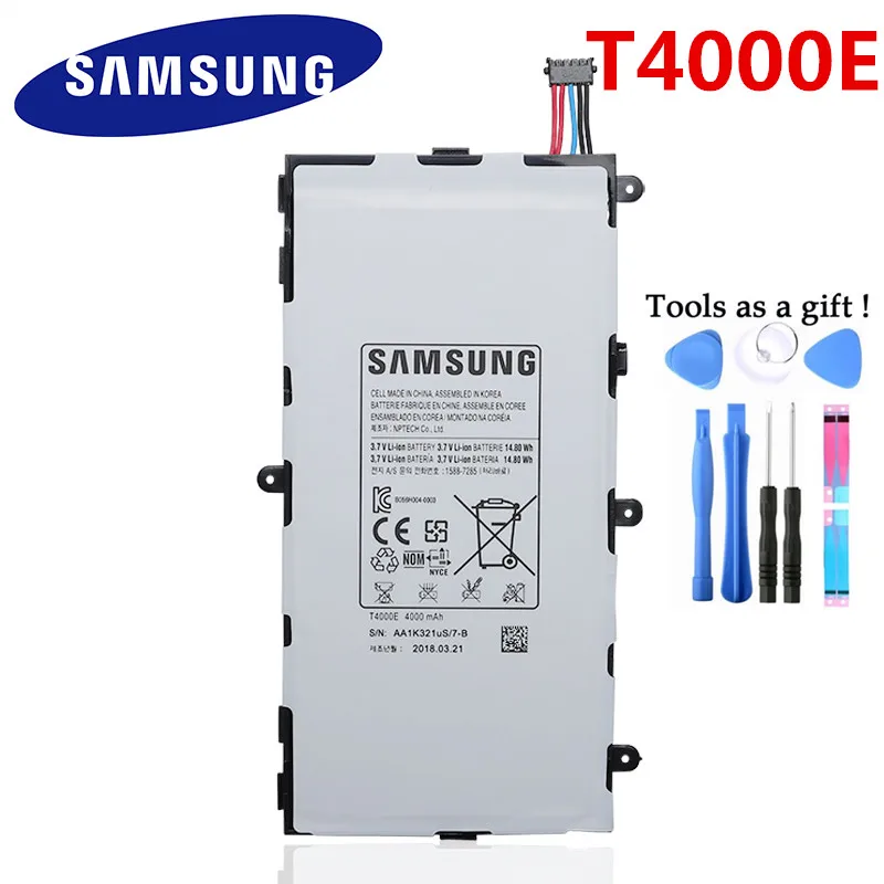 100% Оригинальный аккумулятор для планшета T4000E Samsung GALAXY Tab3 7 0 T210 T211 T2105 T217A сменные