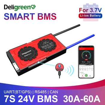 7S 24V Smart BMS 30A 40A 60A UART Bluetooth 458 3.7V Rated Li-ion PCB Electric Scooter Battery Monitoring
7S 24V Smart BMS 30A 40A 60A UART Bluetooth 458 3.7V Rated Li-ion PCB Electric Scooter Battery Monitoring