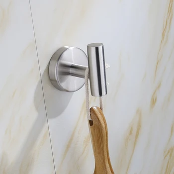 3pcs/set Multi-function Shelf Wall Mount Glass Towel Rack Anti-rust Stainless Steel Holder Storage Rack Bath Hook Home Supplies