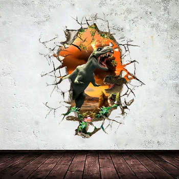 Creative Dinosaurs Through Wall Stickers For Children Bedroom Living Room Waterproof Removable Mural Stickers
Creative Dinosaurs Through Wall Stickers For Children Bedroom Living Room Waterproof Removable Mural Stickers