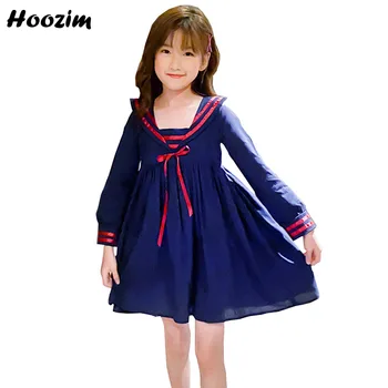 High Street Minimalist Striped V Neck Beach Dress Girls 4-11 Years Fashion Front Bow Long Sleeve Sailor Collar Dresses Children
High Street Minimalist Striped V Neck Beach Dress Girls 4-11 Years Fashion Front Bow Long Sleeve Sailor Collar Dresses Children