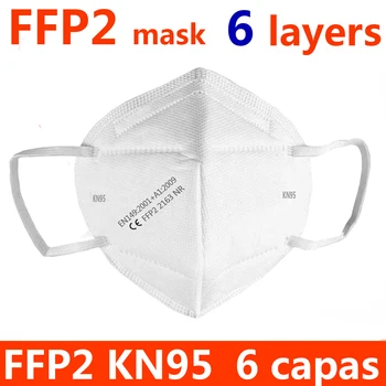 FFP2 Mask Protective KN95 Dust Face Mask Filter 6-Layers Mouth Mask Cover Reusable Respirator Dust Maske Fast shiping mascarilla
FFP2 Mask Protective KN95 Dust Face Mask Filter 6-Layers Mouth Mask Cover Reusable Respirator Dust Maske Fast shiping mascarilla
