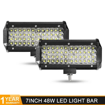 DERI 7 Inch Quad row LED Light Bar 48W led working lights for Tractors Motorcycle Offroad 4WD Fog Light barre led 4x4 12V 24V
DERI 7 Inch Quad row LED Light Bar 48W led working lights for Tractors Motorcycle Offroad 4WD Fog Light barre led 4x4 12V 24V