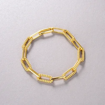 Europe and America 2020 new modern fashion retro green copper pure chain twisted chain combination design bracelet
Europe and America 2020 new modern fashion retro green copper pure chain twisted chain combination design bracelet
