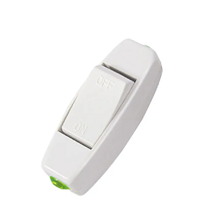 6a 250v Lnline On / Off Table Lamp Line Control Switch White Inline Rocker Classic Retro Bed Switch For 2-core Cable #10
6a 250v Lnline On / Off Table Lamp Line Control Switch White Inline Rocker Classic Retro Bed Switch For 2-core Cable #10