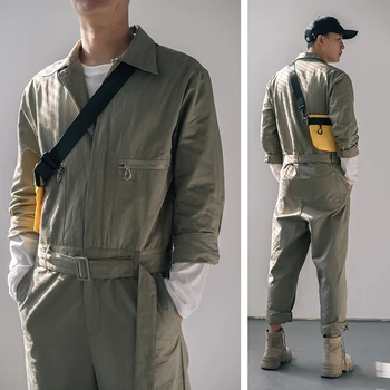 Spring Fall Autumn Fashion Mens Long Sleeve Casual Jumpsuit Cargo Overalls One-Piece Rompers Men Streetwear Harajuku Clothes
Spring Fall Autumn Fashion Mens Long Sleeve Casual Jumpsuit Cargo Overalls One-Piece Rompers Men Streetwear Harajuku Clothes