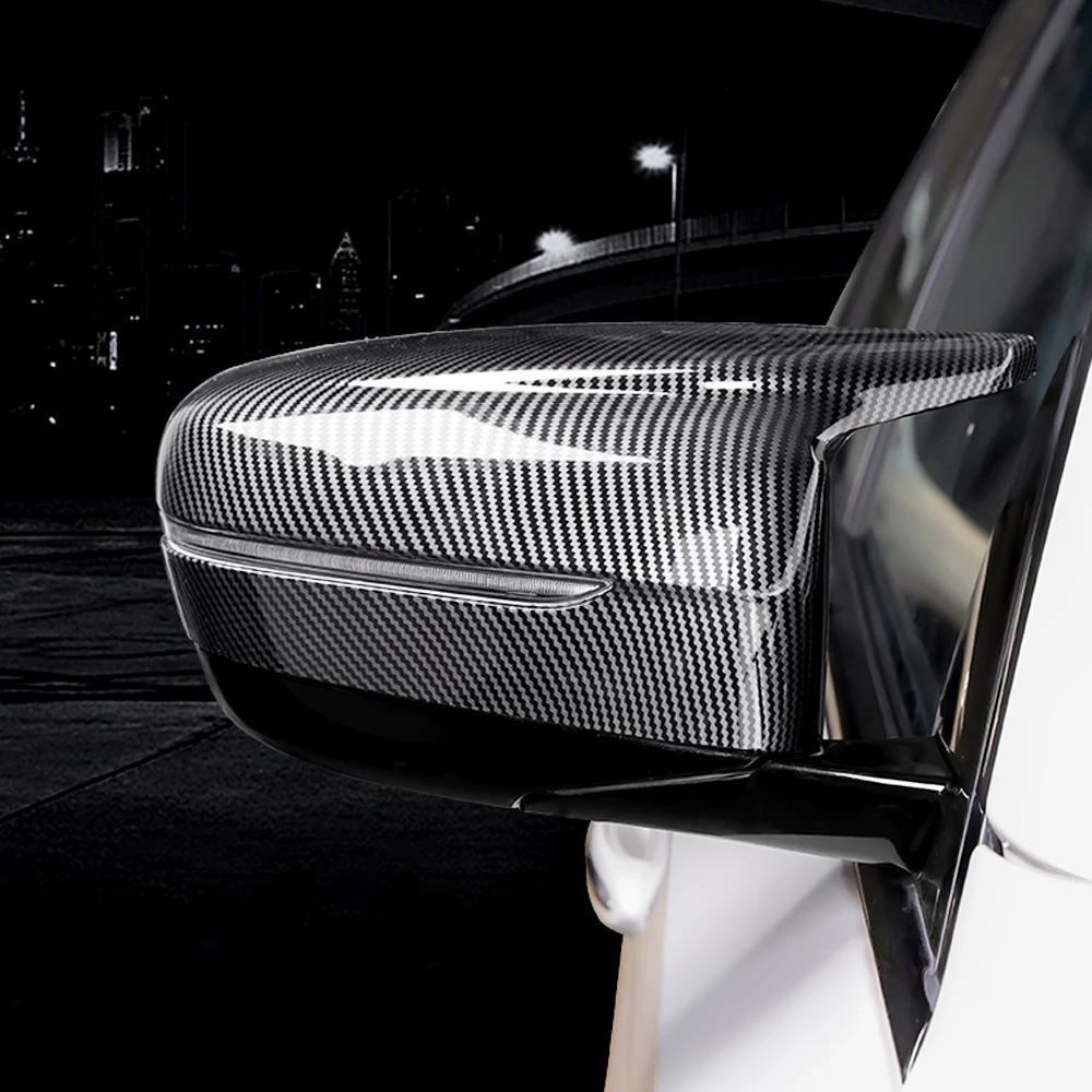 Side Mirror Cover Cap For BMW G30 5 Series Car Outside Reversing Rear View Shell Horns Style Carbon Fiber Rearview Case Trim
Side Mirror Cover Cap For BMW G30 5 Series Car Outside Reversing Rear View Shell Horns Style Carbon Fiber Rearview Case Trim
