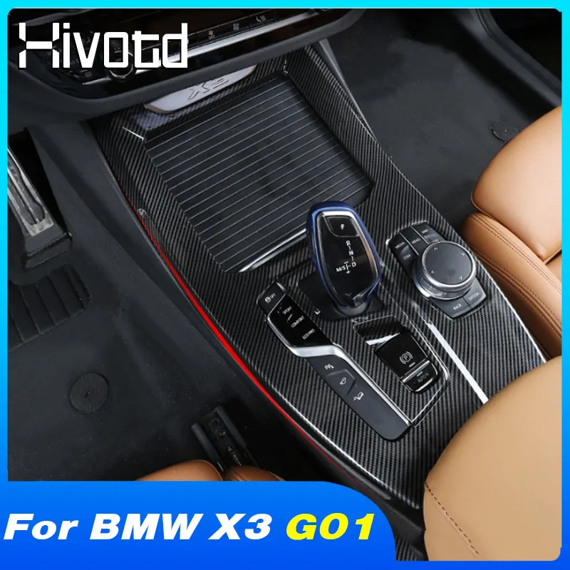 Car Gearbox Shift Panel Frame Cover Central Control Trim Interior Decoration Accessories Styling Parts For BMW X3 G01 2021-2018
Car Gearbox Shift Panel Frame Cover Central Control Trim Interior Decoration Accessories Styling Parts For BMW X3 G01 2021-2018
