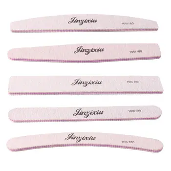 Two Sided Polishing Nail File 100/180 Grit Pink Emery Board Five Shapes Polish Tools Professional Side Nail Files Nail Art Tools 
Two Sided Polishing Nail File 100/180 Grit Pink Emery Board Five Shapes Polish Tools Professional Side Nail Files Nail Art Tools