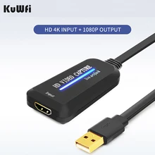 KuWFi HDMI Video USB Capture Card 1080 Full HD Video Grabber 4K Image Capture Camera Recording Live Record Box KuWFi HDMI Video USB Capture Card 1080 Full HD Video Grabber 4K Image Capture Camera Recording Live Record Box