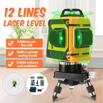 Russian Stock 12 Lines Laser Level 3D Self-Leveling 360 Horizontal And Vertical Cross Super Powerful Green Laser Beam Line
Russian Stock 12 Lines Laser Level 3D Self-Leveling 360 Horizontal And Vertical Cross Super Powerful Green Laser Beam Line