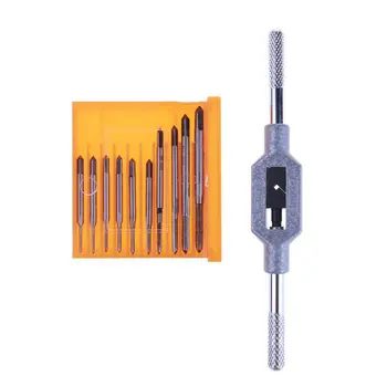 11pcs/set Mini Screw Tap Set Hand Tap Thread Wire Tapping Threading Taps Attack Tool M1 M1.2 M1.4 M1.6 M1.7 M1.8 M2 M2.5 M3 M3.5
11pcs/set Mini Screw Tap Set Hand Tap Thread Wire Tapping Threading Taps Attack Tool M1 M1.2 M1.4 M1.6 M1.7 M1.8 M2 M2.5 M3 M3.5