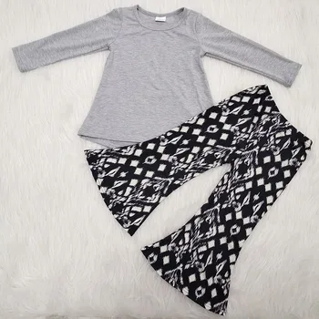 Baby girls free shipping grey cotton top bell bottoms pants design long sleeve kids fashion toddler 2pcs spring outfits clothing
Baby girls free shipping grey cotton top bell bottoms pants design long sleeve kids fashion toddler 2pcs spring outfits clothing