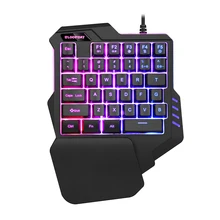 One-Handed Wired Gaming Keyboard RGB Backlit Portable 35keys Gaming Keypad Ergonomic Game Controller for PC PS4 Xbox Gamer
One-Handed Wired Gaming Keyboard RGB Backlit Portable 35keys Gaming Keypad Ergonomic Game Controller for PC PS4 Xbox Gamer