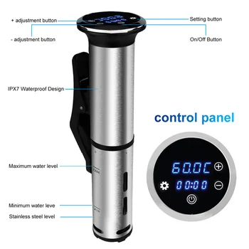 Touch Screen Stainless Steel Sous Vide Cooker Accurate Temperature Digital Display Led IPX7 Waterproof Immersion Circulator Home
Touch Screen Stainless Steel Sous Vide Cooker Accurate Temperature Digital Display Led IPX7 Waterproof Immersion Circulator Home