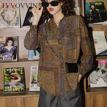 Korea Vintage Blouse Fall Tops Women Long Sleeve Button Up Collar Shirt Print Designer Ethnic Blouse Vintage Top Clothing Z024
Korea Vintage Blouse Fall Tops Women Long Sleeve Button Up Collar Shirt Print Designer Ethnic Blouse Vintage Top Clothing Z024