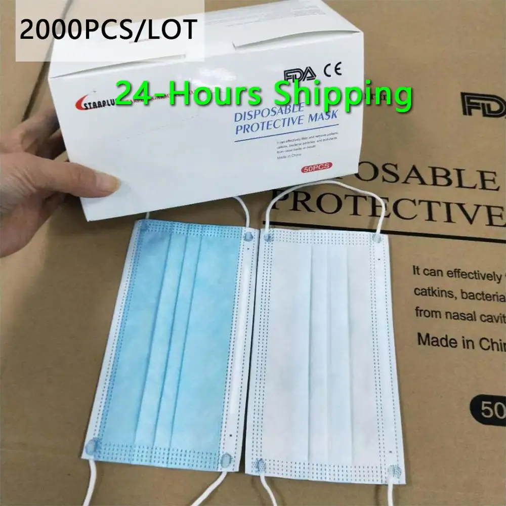DHL Shipping 2000PCS/LOT dust-proof anti-virus respirator Masks non-woven fabric Ordinary disposable masks CE FDA mouth masks
DHL Shipping 2000PCS/LOT dust-proof anti-virus respirator Masks non-woven fabric Ordinary disposable masks CE FDA mouth masks
