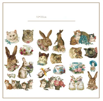 3 pcs/lot Cute Cat Rabbit Bullet Journal Decorative Stickers set Scrapbooking Stick Label Diary Stationery Album Stickers
3 pcs/lot Cute Cat Rabbit Bullet Journal Decorative Stickers set Scrapbooking Stick Label Diary Stationery Album Stickers