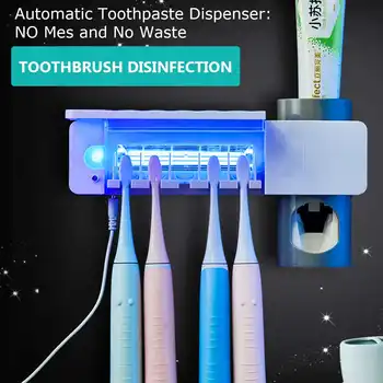 Toothbrush Sanitizer Wall Mounted Holder Disinfection Rack Automatic Toothpaste Dispenser Sterilizer Storage Cleaner Holder
Toothbrush Sanitizer Wall Mounted Holder Disinfection Rack Automatic Toothpaste Dispenser Sterilizer Storage Cleaner Holder