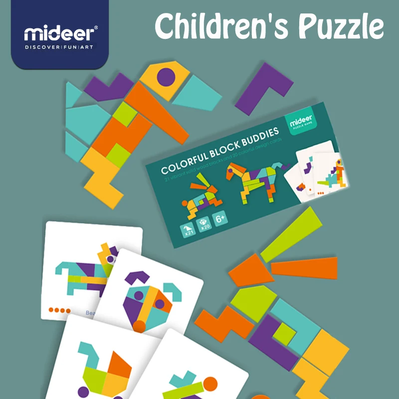 MiDeer Baby Tangram Toy Early Education 6Y+ Colorful Creativity Math Wooden Imagination Safety Intelligence Blocks Toys
MiDeer Baby Tangram Toy Early Education 6Y+ Colorful Creativity Math Wooden Imagination Safety Intelligence Blocks Toys