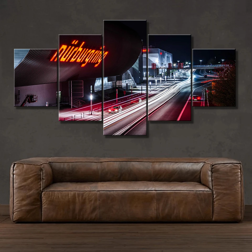 Wall Art Decorative Modern Popular Modular 5 Piece Style Large Poster Canvas Print Day and Night Nurburgring Rally Road Painting
Wall Art Decorative Modern Popular Modular 5 Piece Style Large Poster Canvas Print Day and Night Nurburgring Rally Road Painting