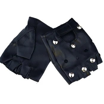 Men Punk Casual Fashion Half Finger Artificial Leather Rivet Street Dance Wear Resistant Gloves Performance Wear
Men Punk Casual Fashion Half Finger Artificial Leather Rivet Street Dance Wear Resistant Gloves Performance Wear