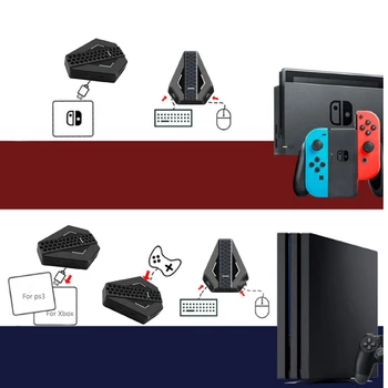 10 pcs Keyboard and Mouse Converter USB interface Bluetooth wireless connection for PS4 / XBOX ONE / Switch Console Support Voic