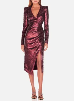 Sequined Bodycon Dress Top Quality Sexy Long SLeeve Fashion Wedding Night CLub Evening Party Dress
Sequined Bodycon Dress Top Quality Sexy Long SLeeve Fashion Wedding Night CLub Evening Party Dress