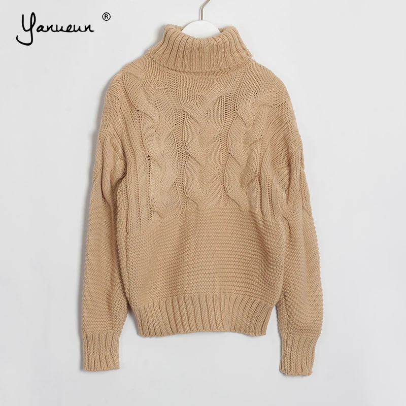 Yanueun Women Knit Turtleneck Chunky Sweater and Pullover Loose Basic Jumper Femme Pull Tops Autumn Winter
Yanueun Women Knit Turtleneck Chunky Sweater and Pullover Loose Basic Jumper Femme Pull Tops Autumn Winter