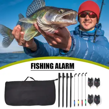 Durable Fishing Gear Set ABS and Metal Bite Alarm 4x Soft Chain Swingers Hanger 4x Brackets Fishing Tackle Combination Suit
Durable Fishing Gear Set ABS and Metal Bite Alarm 4x Soft Chain Swingers Hanger 4x Brackets Fishing Tackle Combination Suit
