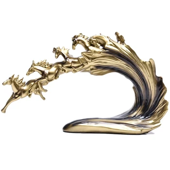 New Retro Six Horse Statues and Sculptures Geometric Animal Decoration Statue Resin Crafts Home Decoration Accessories Gifts
New Retro Six Horse Statues and Sculptures Geometric Animal Decoration Statue Resin Crafts Home Decoration Accessories Gifts
