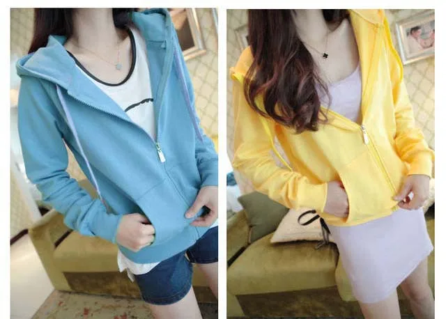 Thin Type for Spring And Autumn Junior High School STUDENT'S Autumn Clothing Hooded Sweater Women's Small Coat Fashion Korean-st 
Thin Type for Spring And Autumn Junior High School STUDENT'S Autumn Clothing Hooded Sweater Women's Small Coat Fashion Korean-st