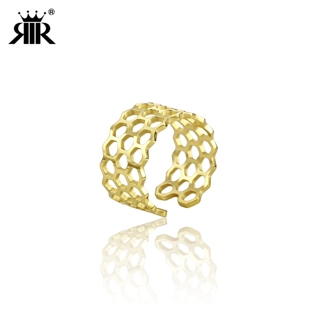 RIR Abstract Geometric Honeycomb Ring Adjustable Hollow Stack Honeycomb Gold Ring Bohemian Ring Good Friends Gift
RIR Abstract Geometric Honeycomb Ring Adjustable Hollow Stack Honeycomb Gold Ring Bohemian Ring Good Friends Gift