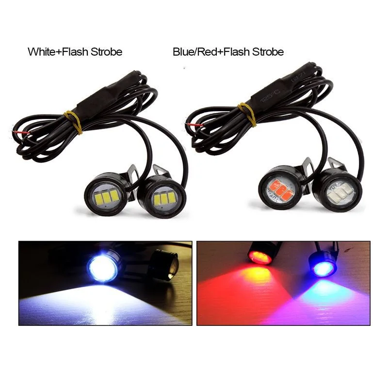2PCS Car DRL Eagle Eye LED Daytime Running Light Motorcycle Screw Lamp Source reverse parking signal 12V Flash light
2PCS Car DRL Eagle Eye LED Daytime Running Light Motorcycle Screw Lamp Source reverse parking signal 12V Flash light