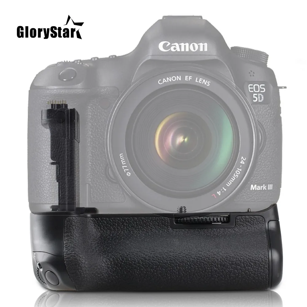 

GloryStar Camera Vertical Battery Grip Holder For Canon EOS DSLR 5D Mark III 5DIII 5D3 Camera Handle Replace BG-E11 5DS R LP-E6