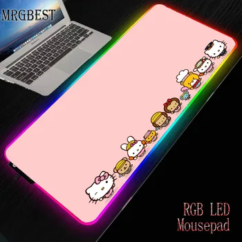 ZSUXTC Hello Kitty Pink Durable Rubber PC Laptop Anti-slip Mouse Pad RGB Colorful LED Lighting Game Player Lock Edge Desk Pad L
ZSUXTC Hello Kitty Pink Durable Rubber PC Laptop Anti-slip Mouse Pad RGB Colorful LED Lighting Game Player Lock Edge Desk Pad L