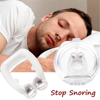 1PC Silicone Nose Clip Magnetic Anti Snore Stopper Snoring Silent Sleep Aid Device Guard Night Anti Snoring Device Health Care
1PC Silicone Nose Clip Magnetic Anti Snore Stopper Snoring Silent Sleep Aid Device Guard Night Anti Snoring Device Health Care